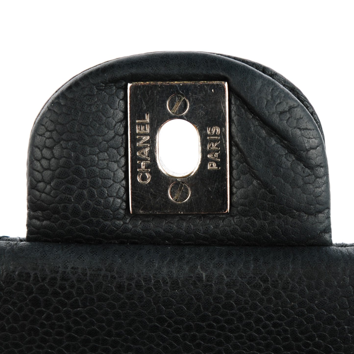 Caviar Quilted Mini Square Flap Black