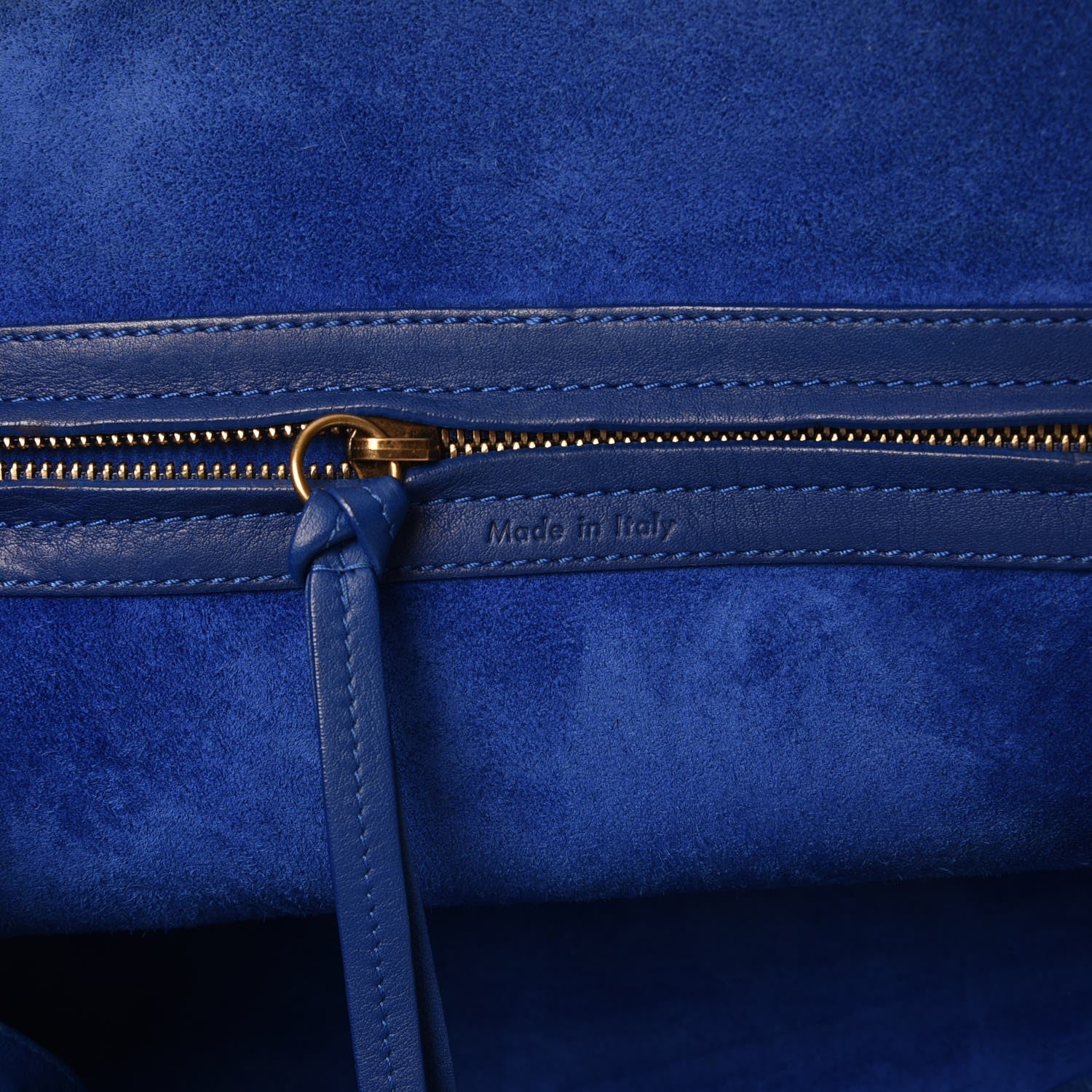Celine Supple Calfskin Medium Phantom Luggage Royal Blue 6 of 14