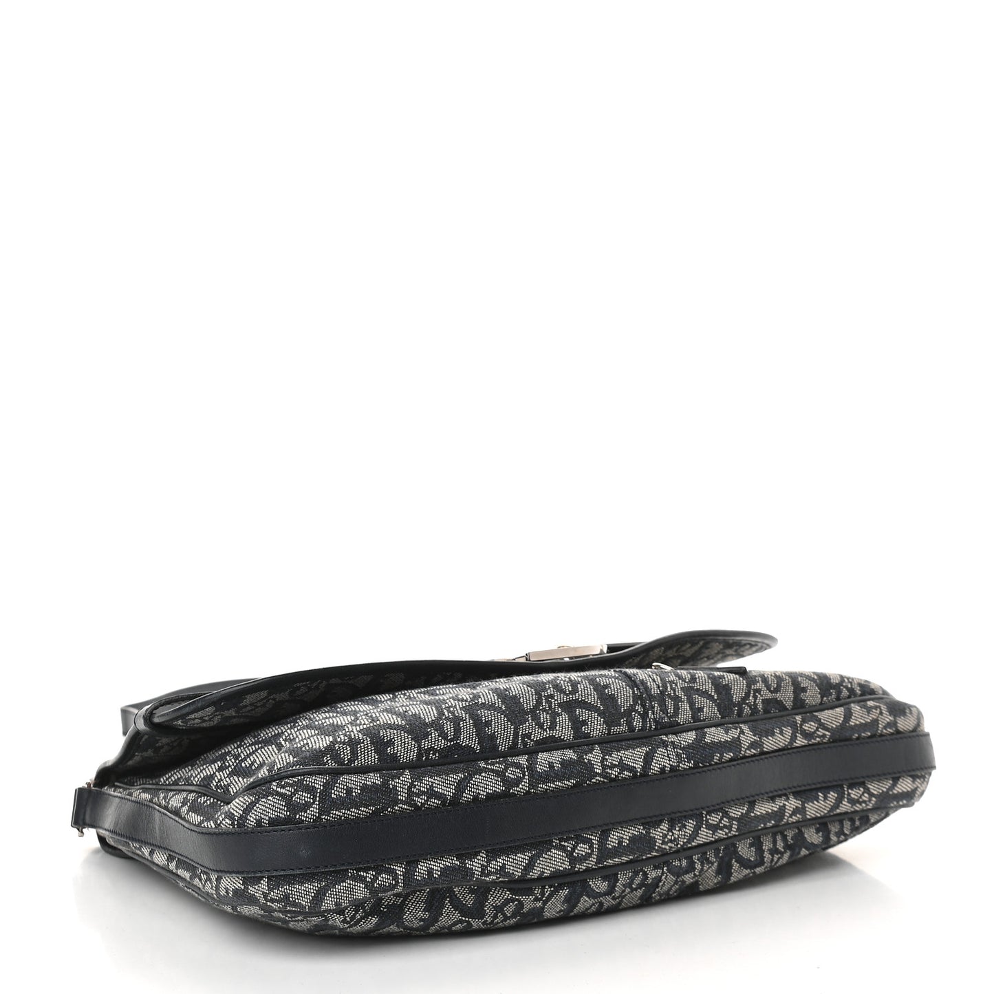 Monogram Flap Messenger Navy Blue