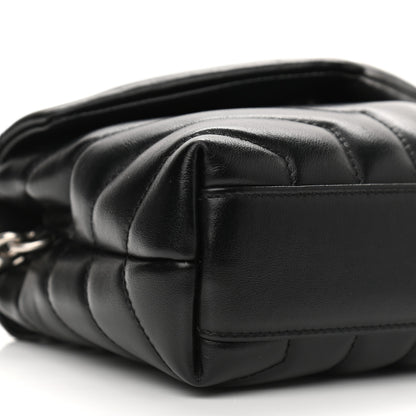 Saint Laurent Calfskin Y Quilted Monogram Toy Loulou Crossbody Bag Black 10 of 13