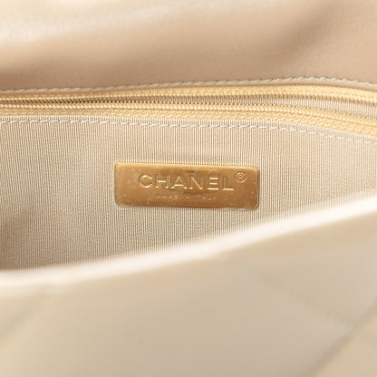 Chanel Lambskin Quilted Medium Chanel 19 Flap Beige 6 of 11