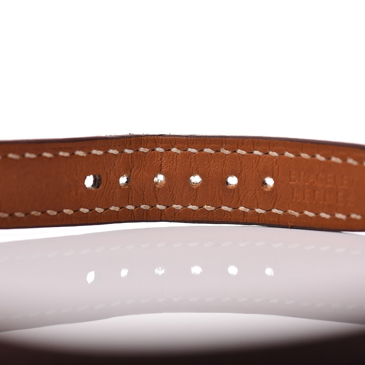 Hermes Stainless Steel Barenia 23mm Cape Cod Double Tour Quartz Watch Fauve 7 of 13