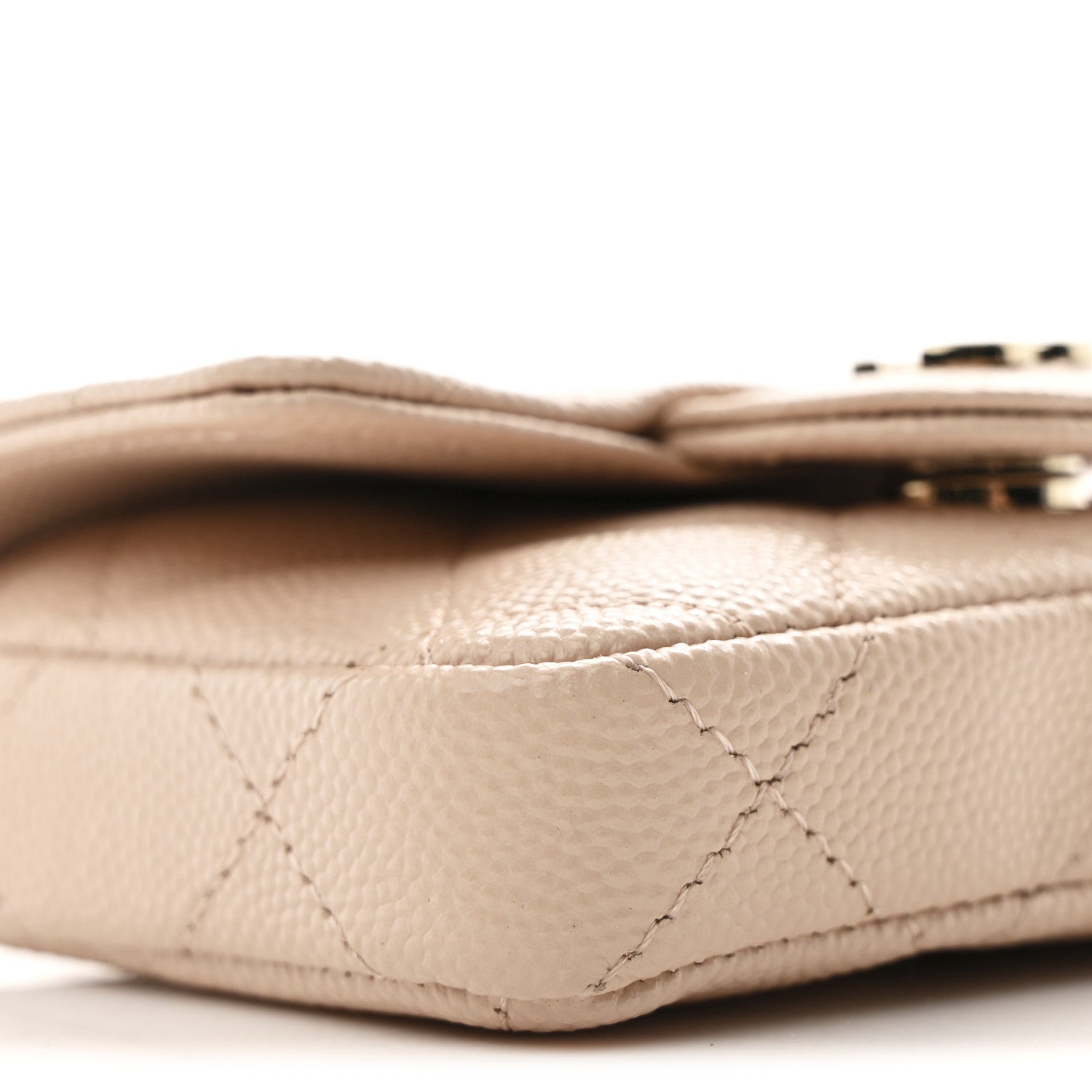 Chanel Caviar Quilted Mini Chain Belt Bag Light Beige 9 of 11