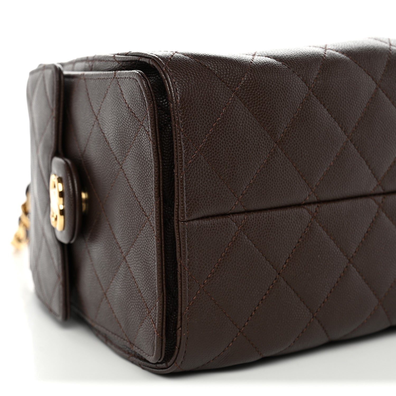 Chanel Caviar Quilted Small Chanel 25 Handbag Dark Brown 9 of 11