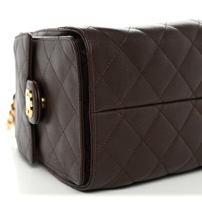 Chanel Caviar Quilted Small Chanel 25 Handbag Dark Brown 9 of 11