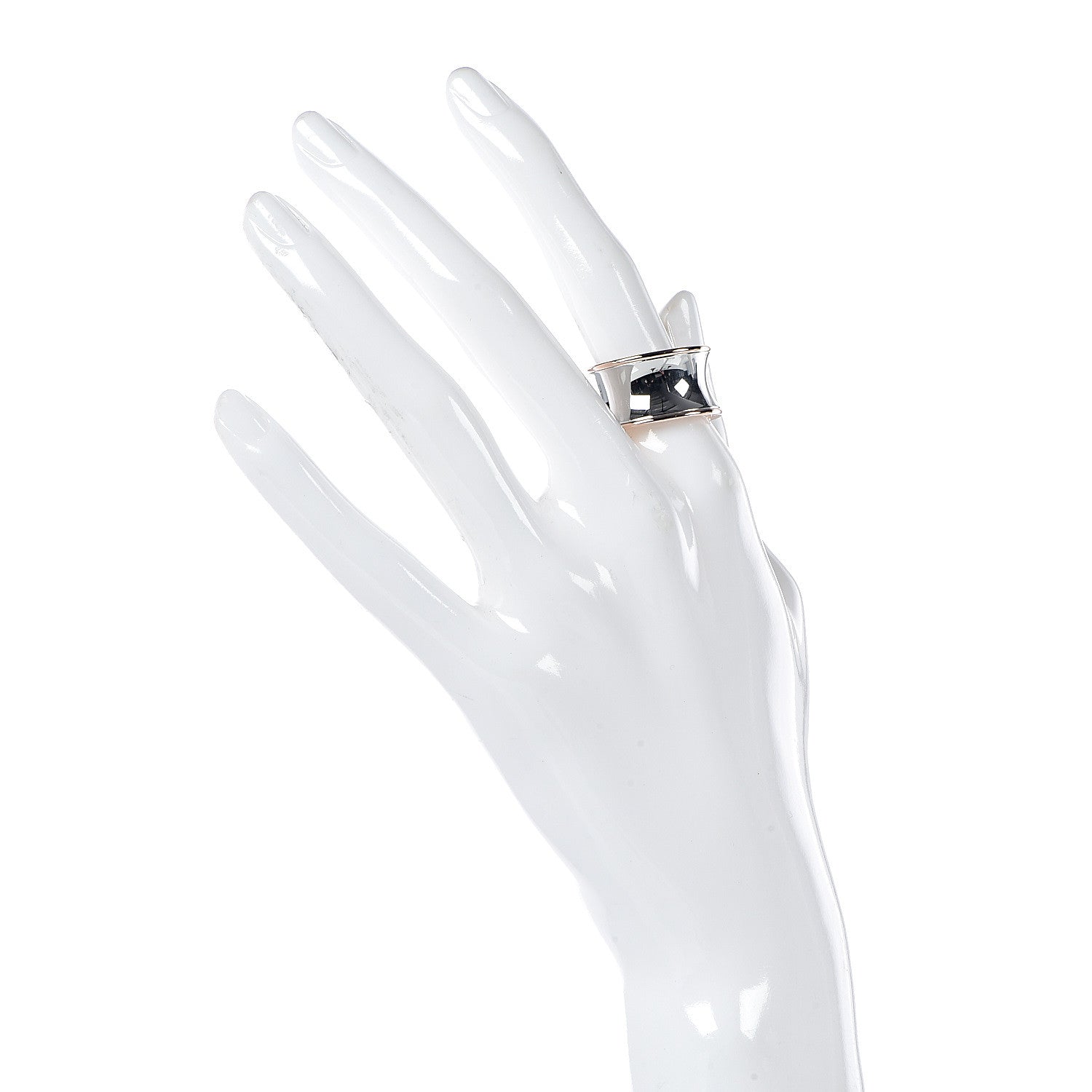 Bulgari Stainless Steel 18K Rose Gold Anish Kapoor B.Zero1 Ring 58 8.25 2 of 6