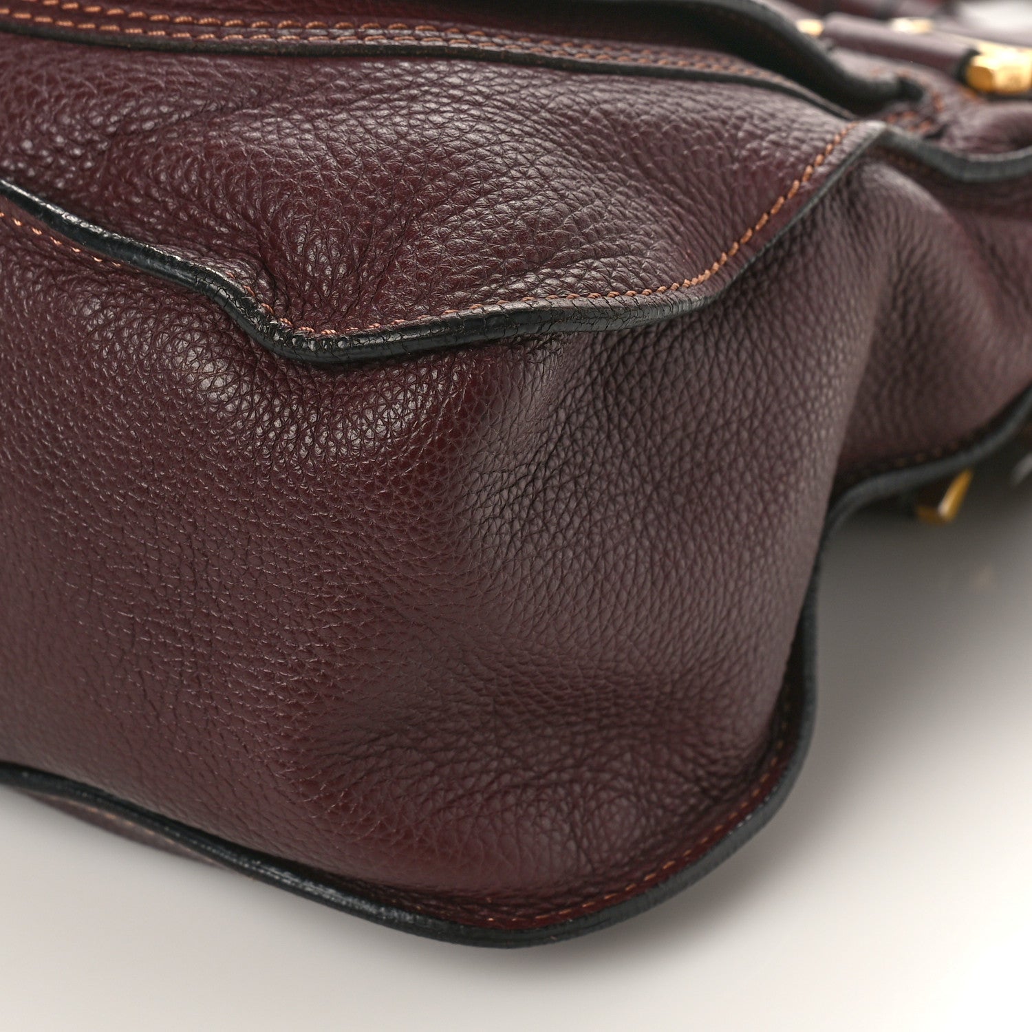Chloe Calfskin Medium Marcie Satchel Wine Purple 8 of 12