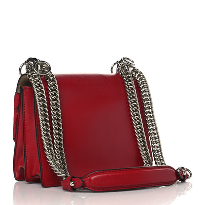 Fendi Vitello Liberty Shiny Nappa Lace Up Bow Small Kan I Shoulder Bag Fragola 2 of 11
