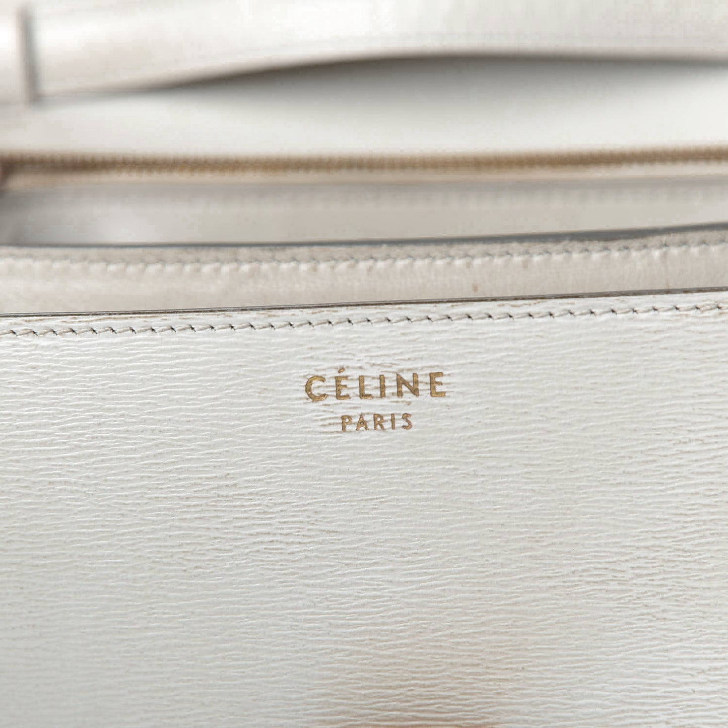 Liege Calfskin Medium Classic Box Flap Bag Pale Grey