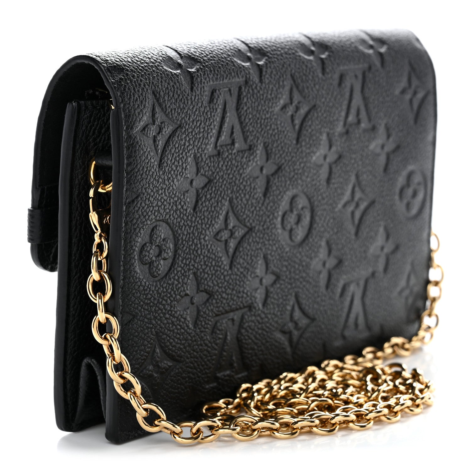 Louis Vuitton Empreinte Vavin Chain Wallet Black 3 of 9