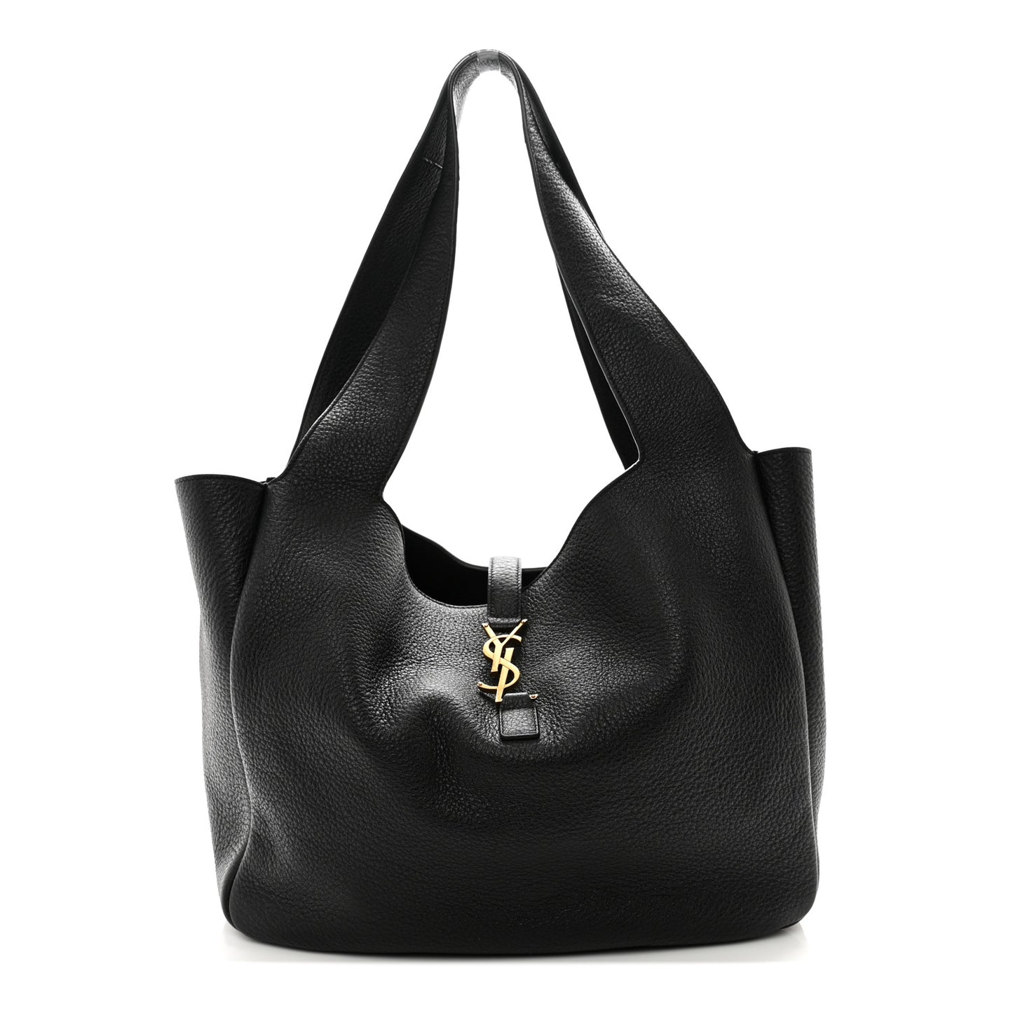 Grained Deerskin Bea Tote Black