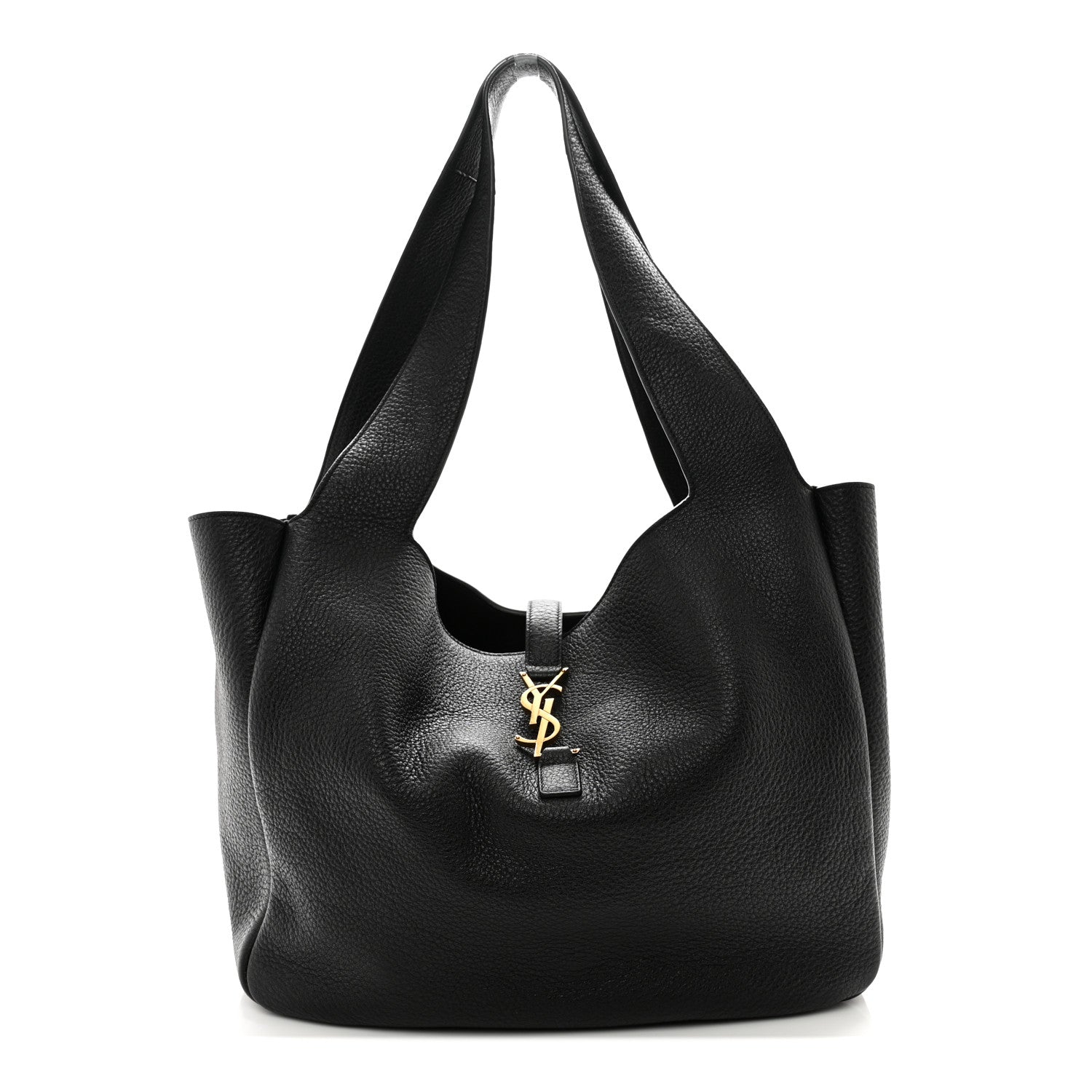 Saint Laurent Grained Deerskin Bea Tote Black 1 of 11