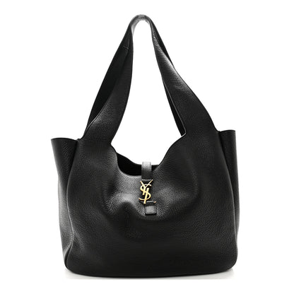 Saint Laurent Grained Deerskin Bea Tote Black 1 of 11