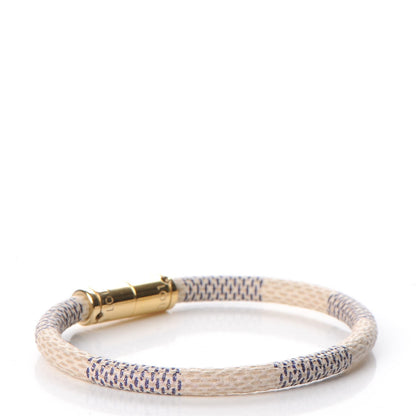 Louis Vuitton Damier Azur Keep It Bracelet 17 3 of 5