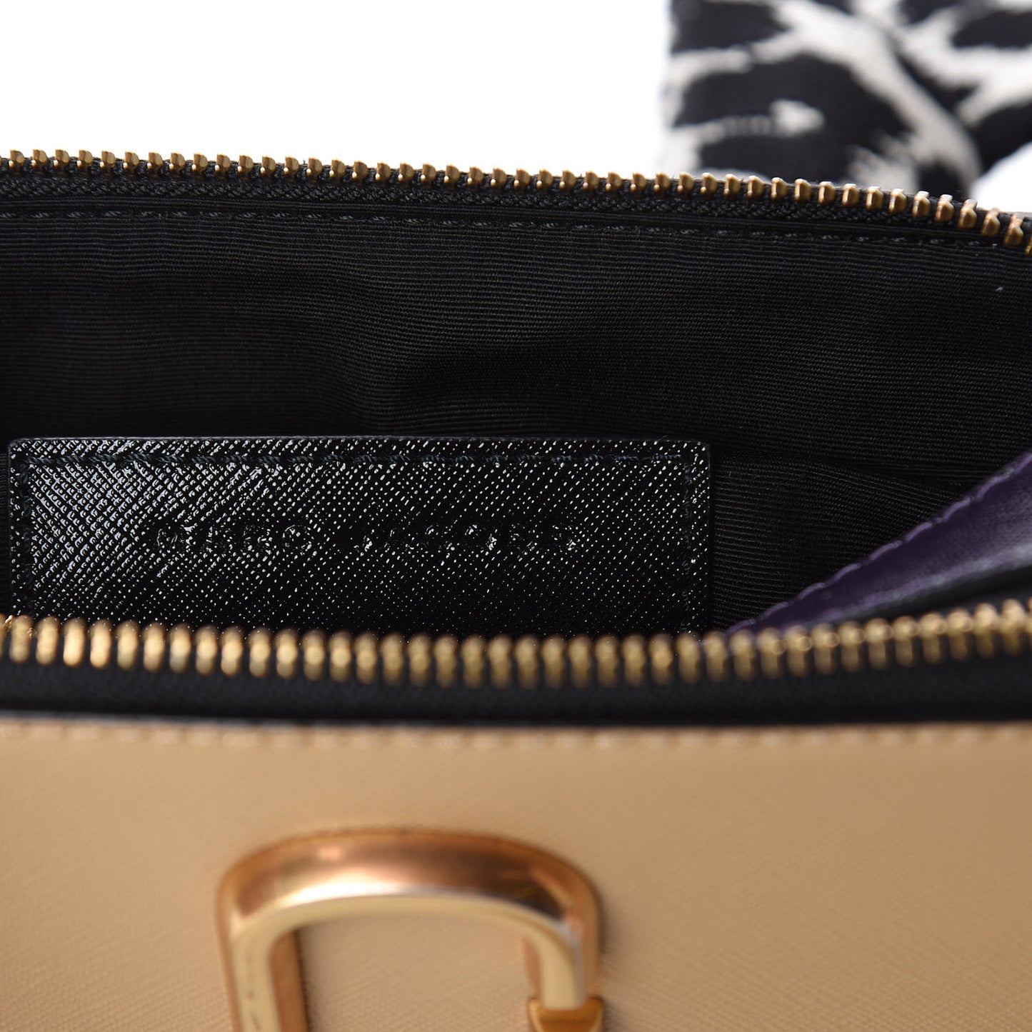 Saffiano Small Snapshot Camera Bag Beige