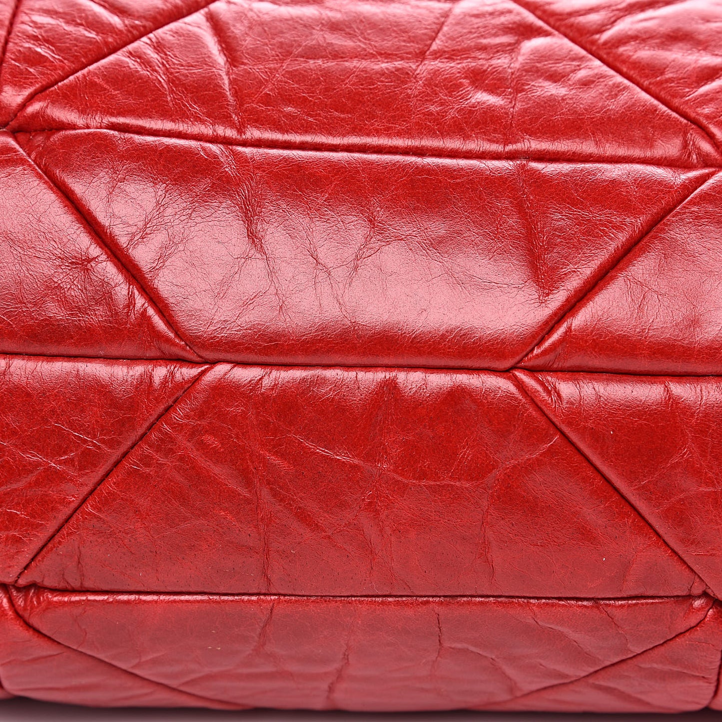 Lambskin Quilted Stam Red