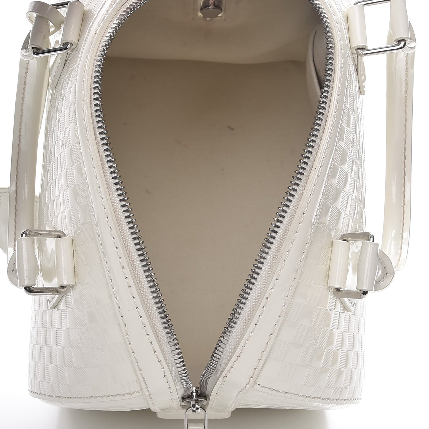 Damier Facette Speedy Cube MM Creme