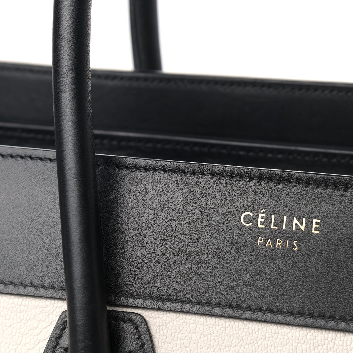Celine Baby Grained Calfskin Tri-color Micro Luggage White 11 of 11