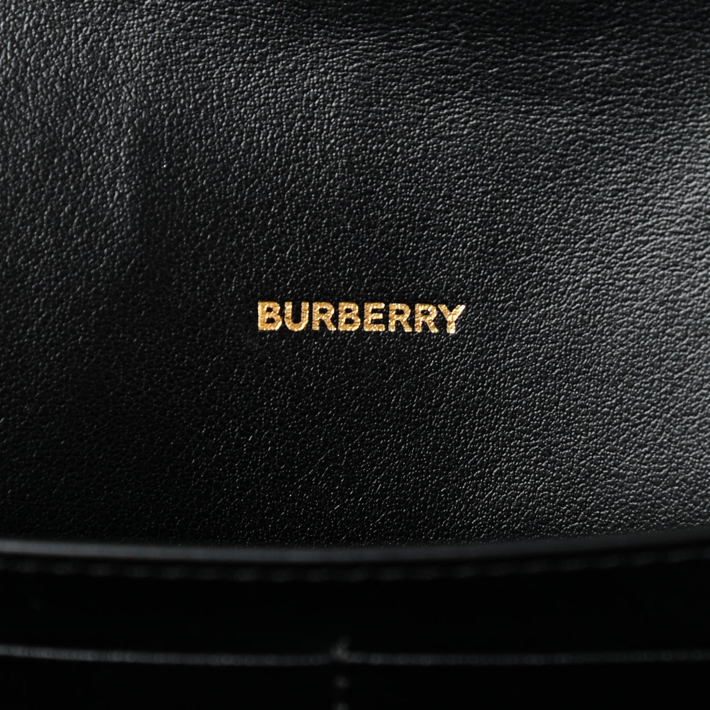 Grainy Calfskin Vintage Check Hampshire Crossbody Black