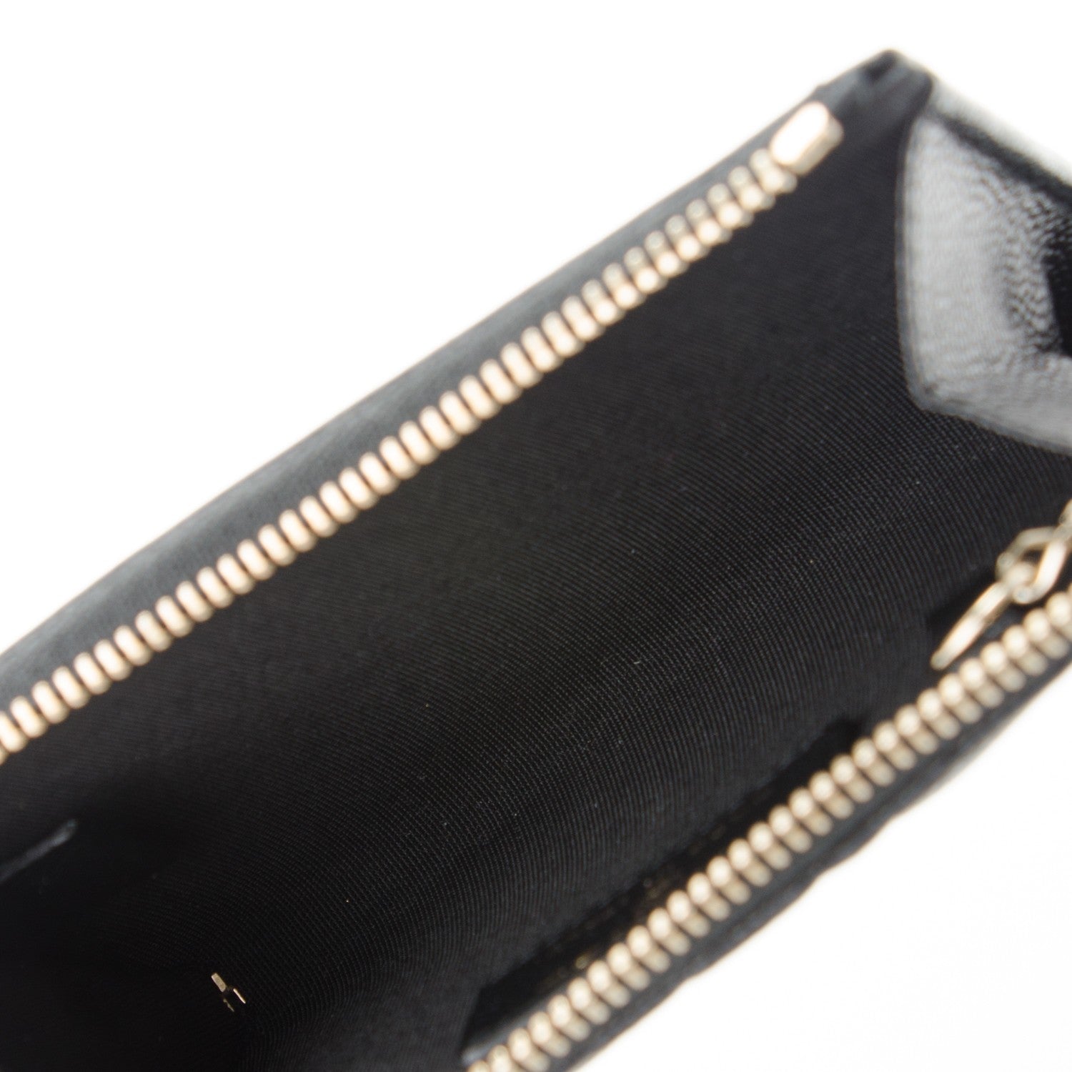 Chanel Caviar Camellia Embossed Key Holder Case Black 5 of 7