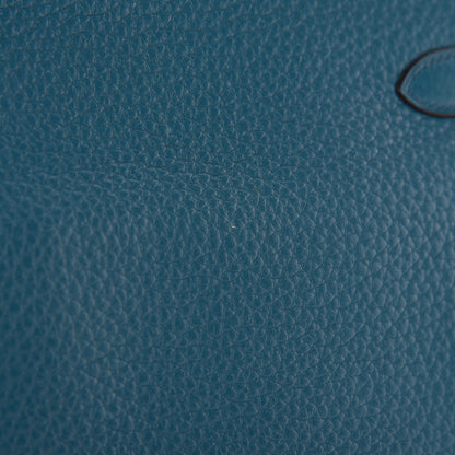 Hermes Taurillon Clemence Jypsiere 28 Bleu Izmir 15 of 17