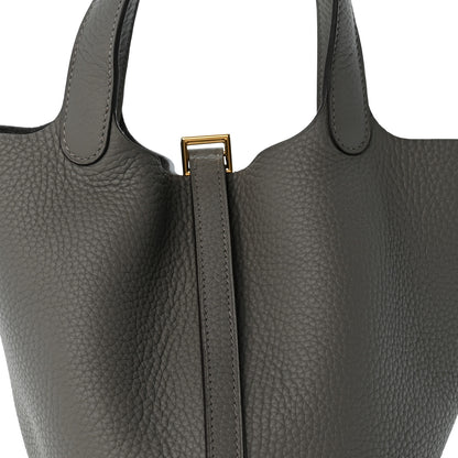 Hermes Taurillon Clemence Picotin Lock 18 PM Etain 7 of 11