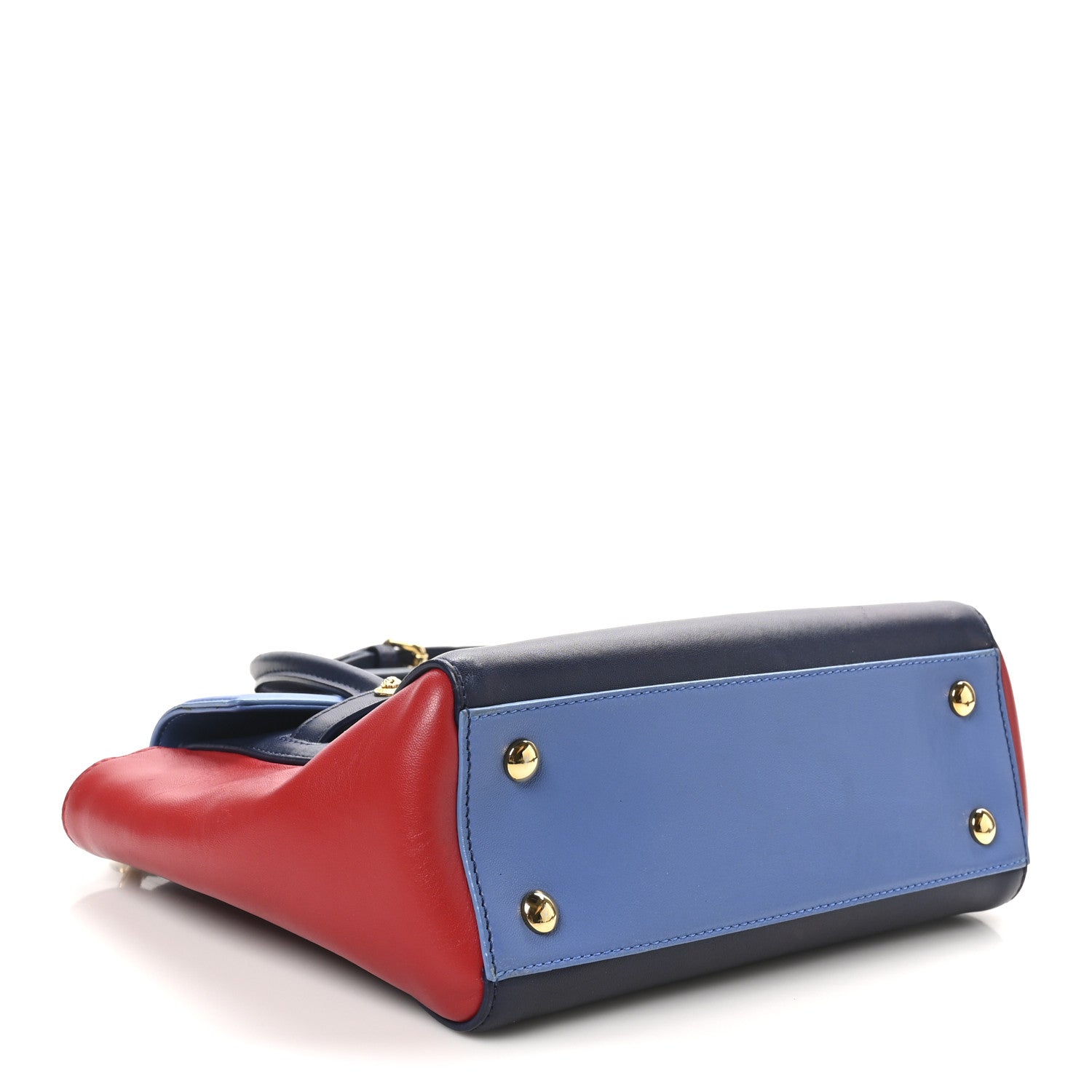 Versace Nappa Signature Bag Blue Multicolor 4 of 11