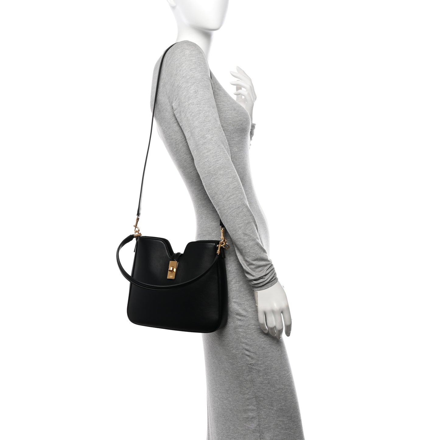 Smooth Calfskin Small Camille 16 Soft Bag Black