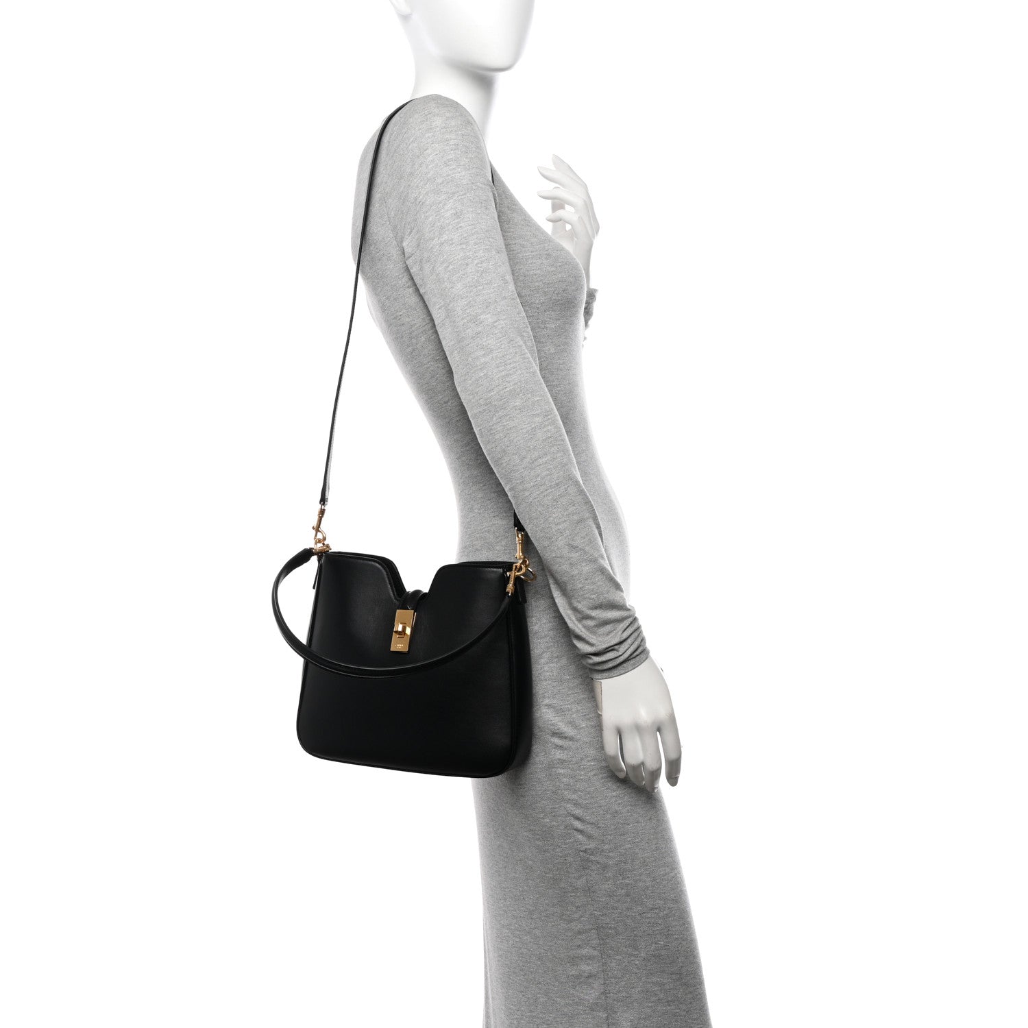 Celine Smooth Calfskin Small Camille 16 Soft Bag Black 2 of 9