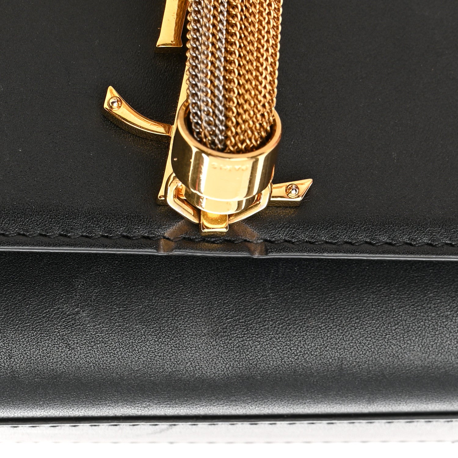 Saint Laurent Calfskin Small Classic Monogram Kate Tassel Satchel Black 16 of 17
