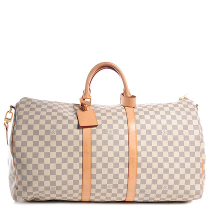 Louis Vuitton Damier Azur Keepall Bandouliere 55 1 of 8