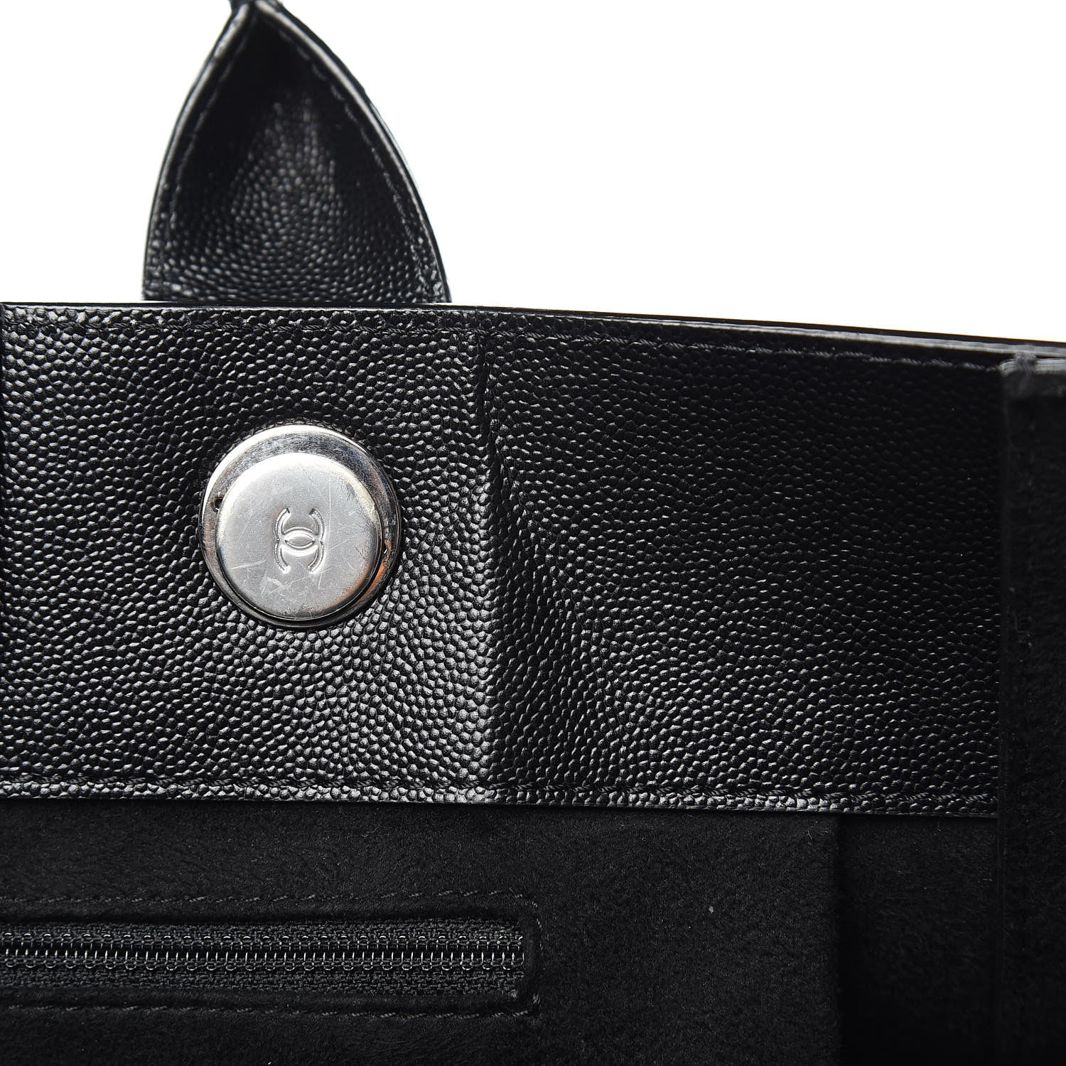 Chanel Caviar Large Studded Deauville Tote Black 14 of 14