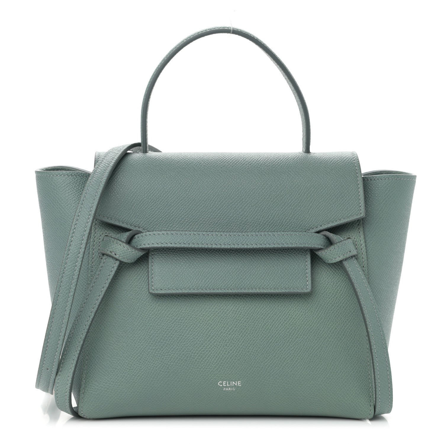 Celine Grained Calfskin Nano Belt Bag Celadon 1 of 11