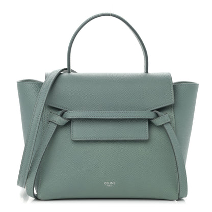 Celine Grained Calfskin Nano Belt Bag Celadon 1 of 11