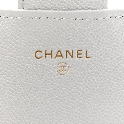 Chanel Caviar Quilted Large Gusset Flap Wallet Grey 10 of 19
