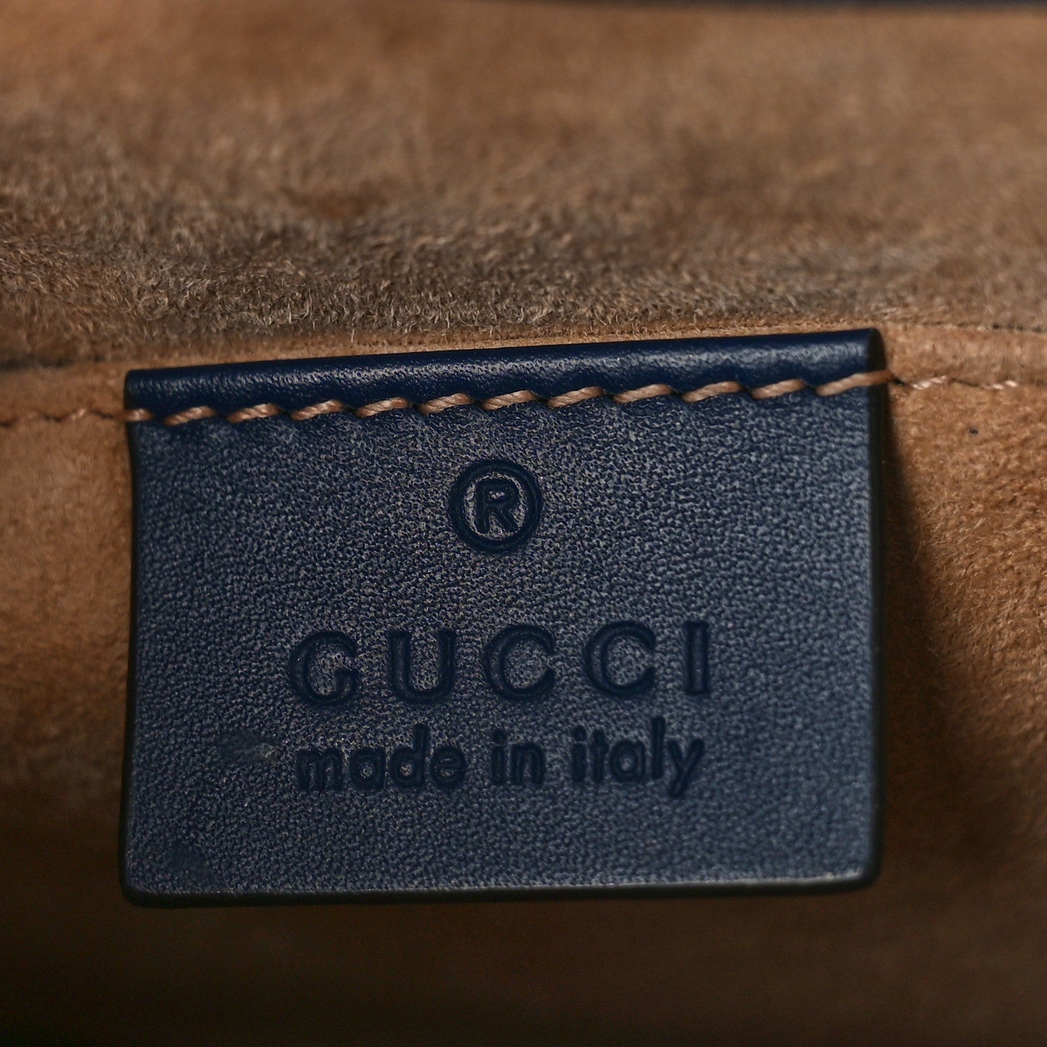 Gucci Calfskin Mini Sylvie Chain Shoulder Bag Blue Agata 6 of 8