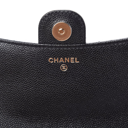 Chanel Caviar Quilted Flap Phone Holder With Chain Black 8 of 12