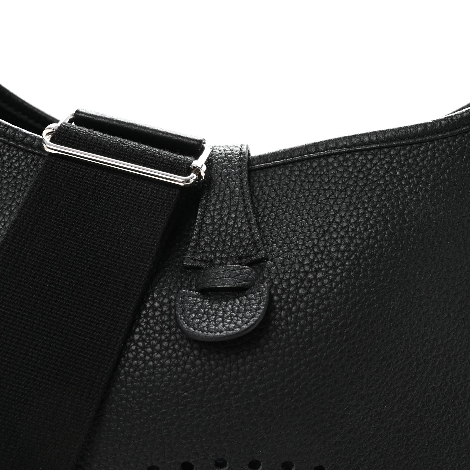 Hermes Taurillon Clemence Evelyne III PM Black 8 of 10