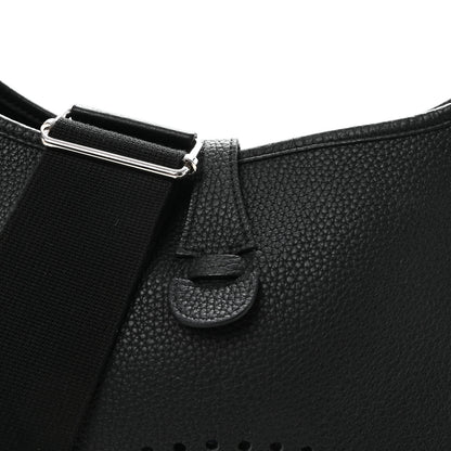 Hermes Taurillon Clemence Evelyne III PM Black 8 of 10