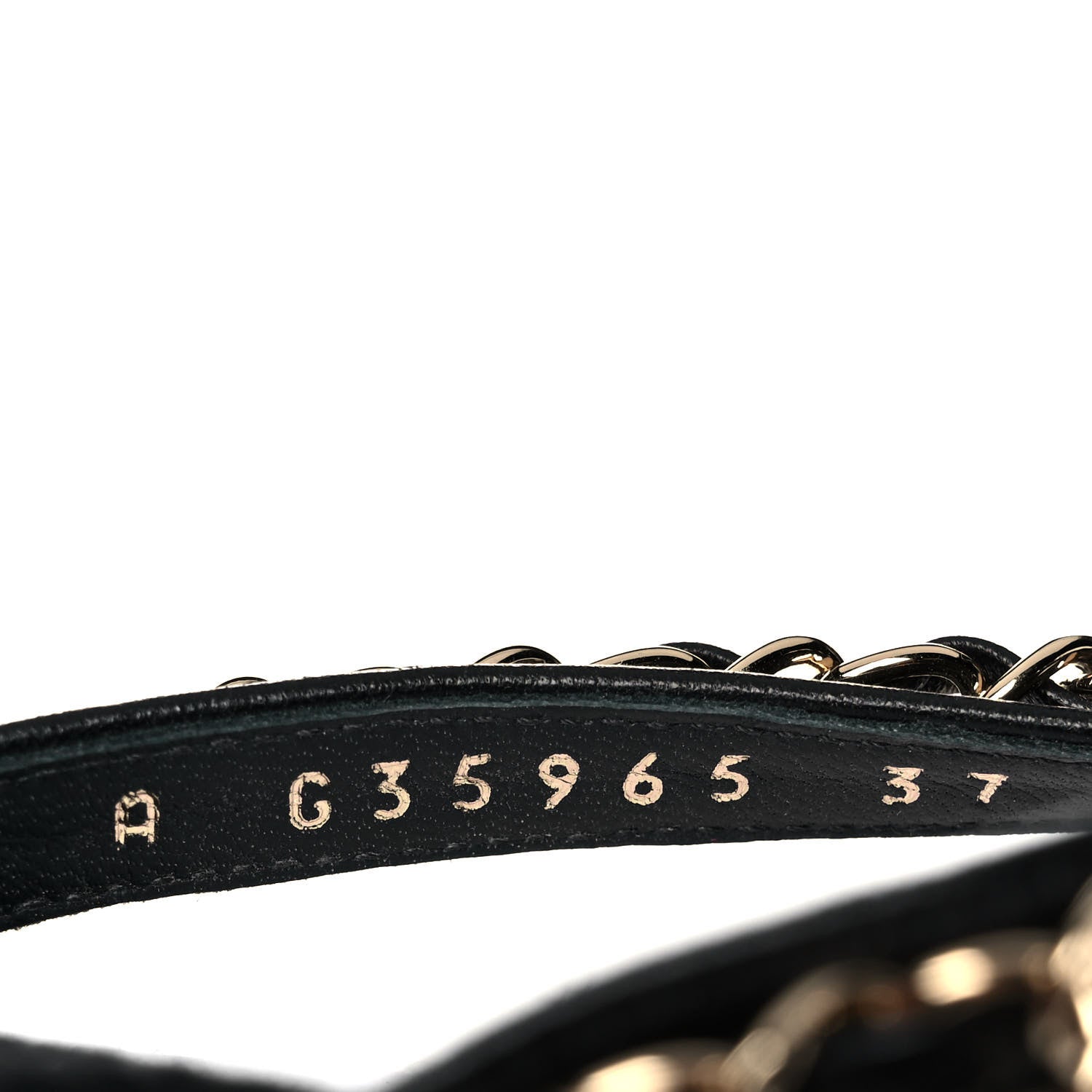 Chanel Lambskin CC Chain Thong Sandals 37 Black 8 of 8