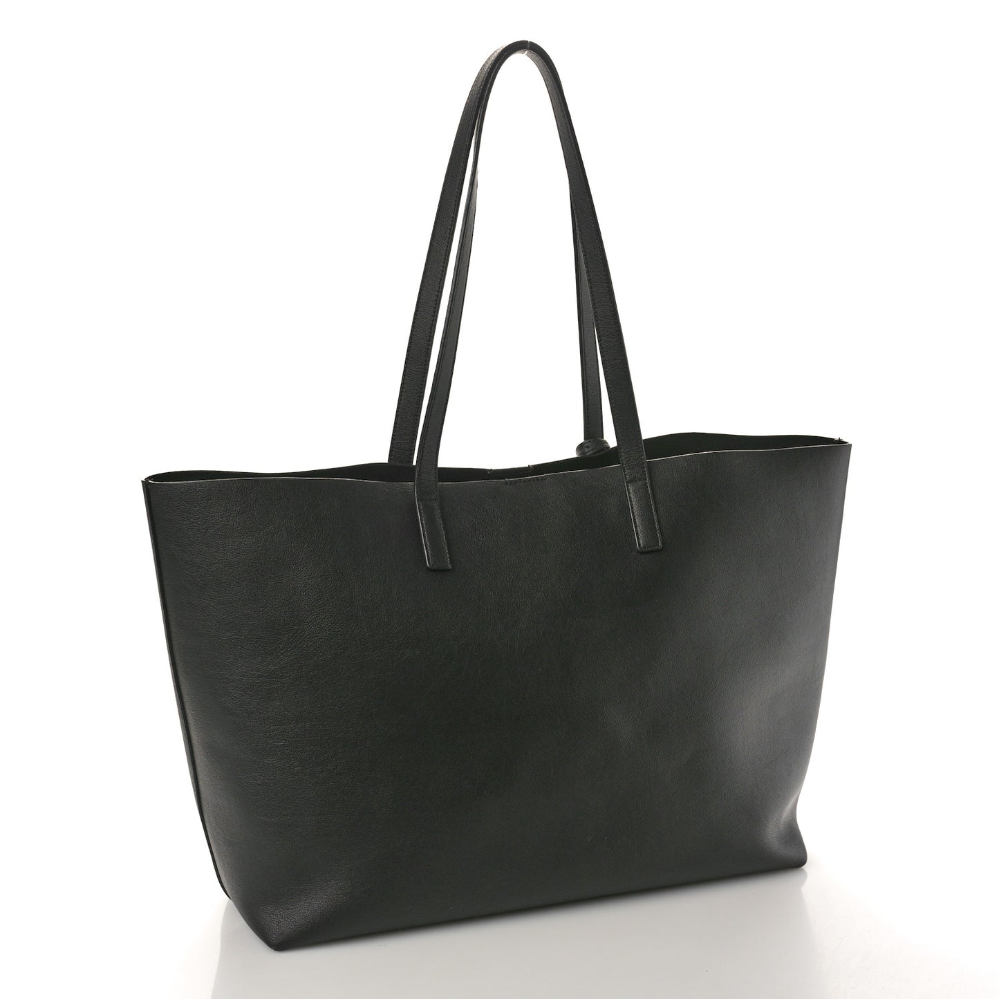 Calfskin Large Shopping Tote Black
