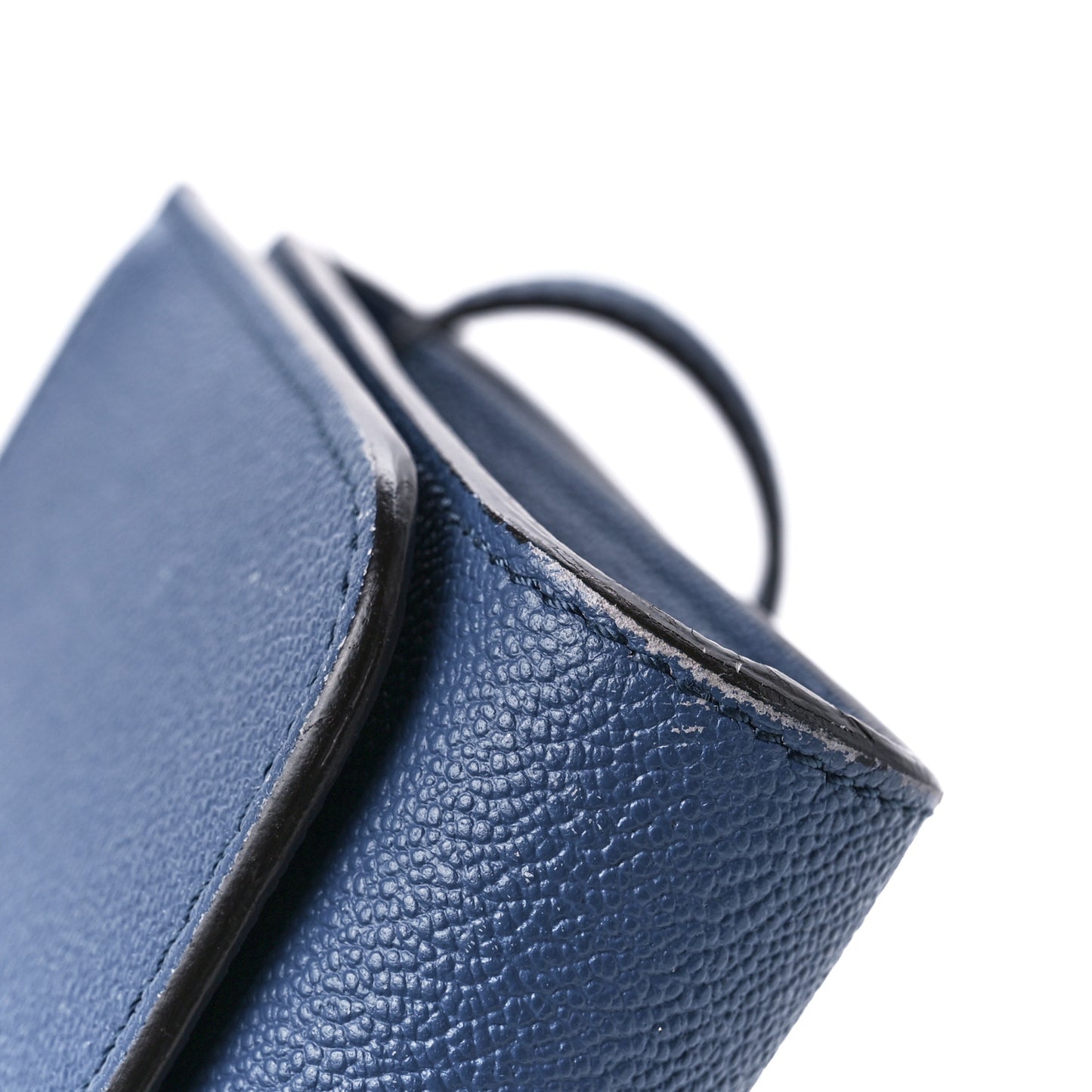 Grainy Calfskin Small Loxley Crossbody Steel Blue
