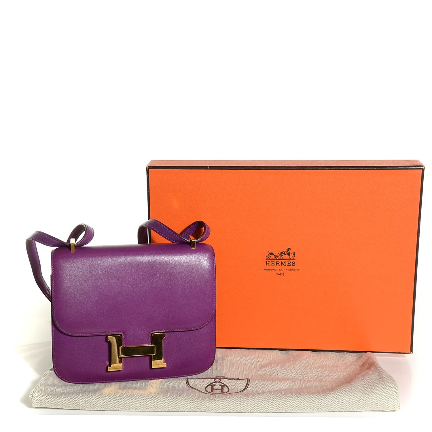 Hermes Tadelakt Constance 18 Violet 5 of 12