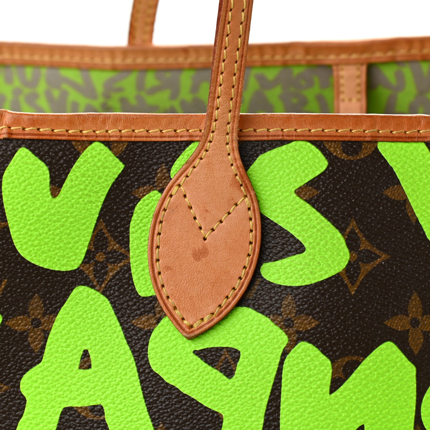 Louis Vuitton Monogram Graffiti Neverfull GM Green 17 of 19