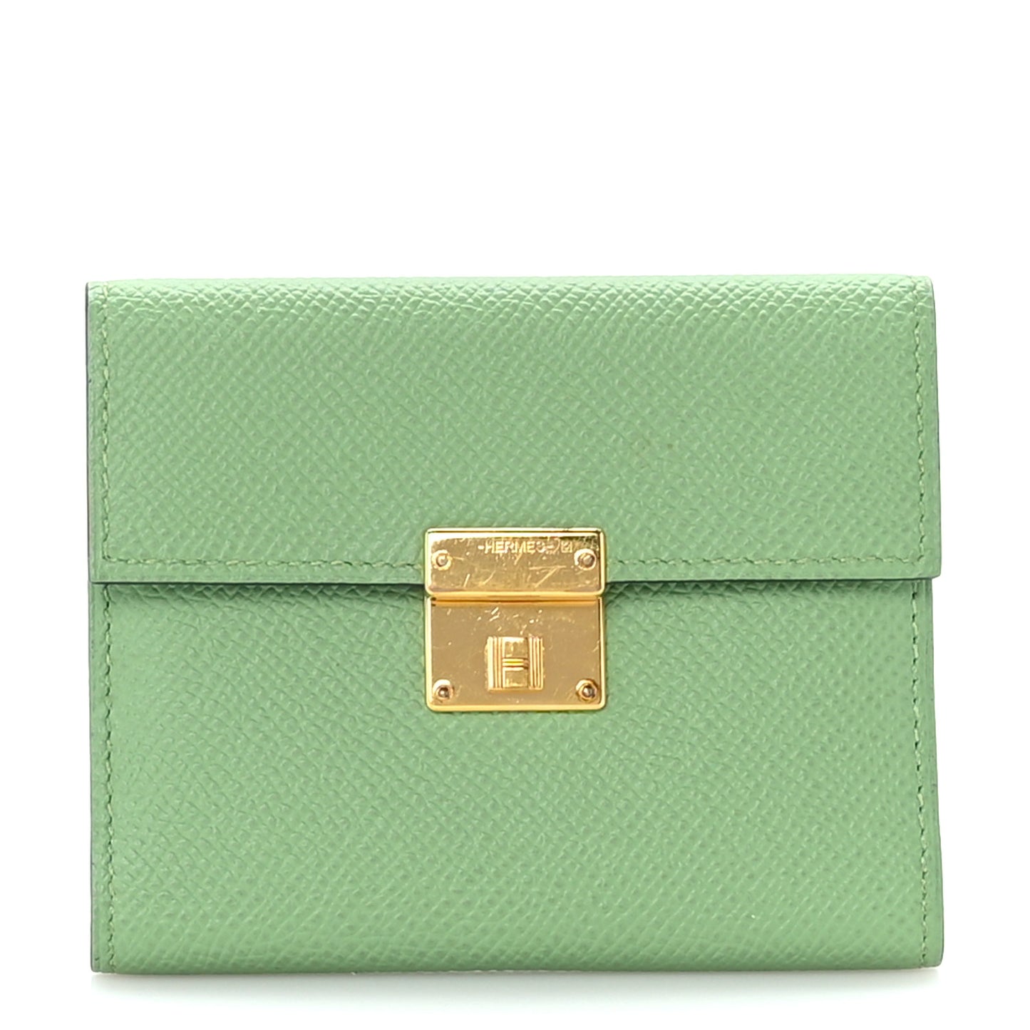 Epsom Mini Clic Card Holder Vert Criquet