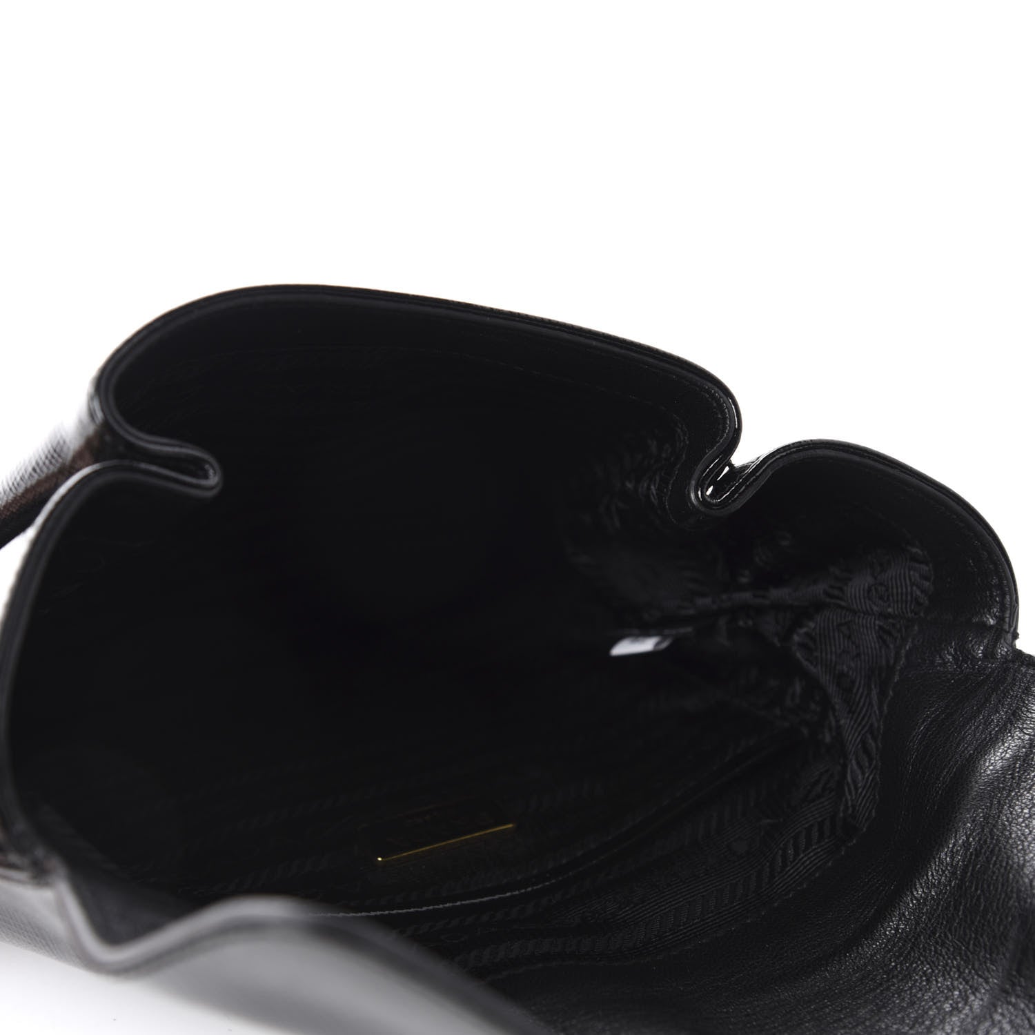 Prada Saffiano Vernice Clutch Black 5 of 11