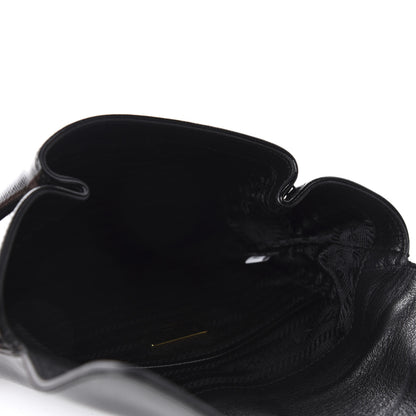 Prada Saffiano Vernice Clutch Black 5 of 11