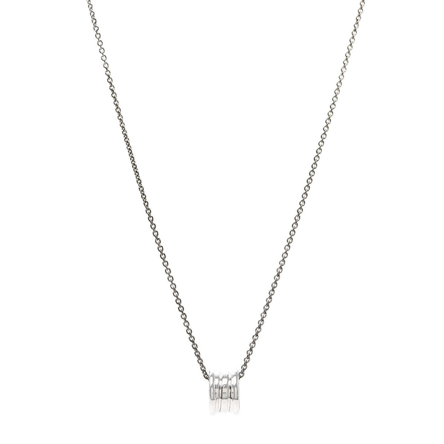 18K White Gold B.Zero1 Pendant Necklace