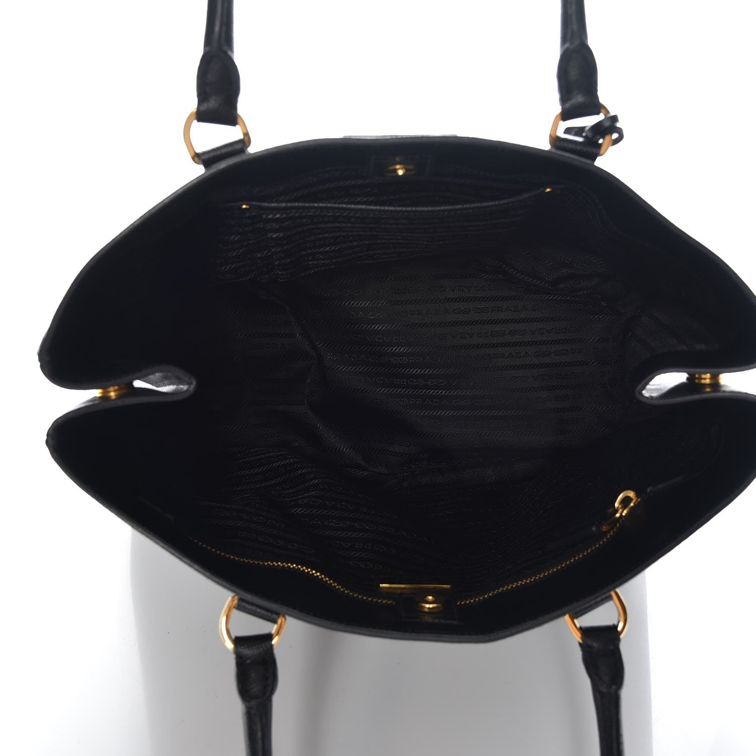 Prada Saffiano Lux Large Tote Nero Black 5 of 7