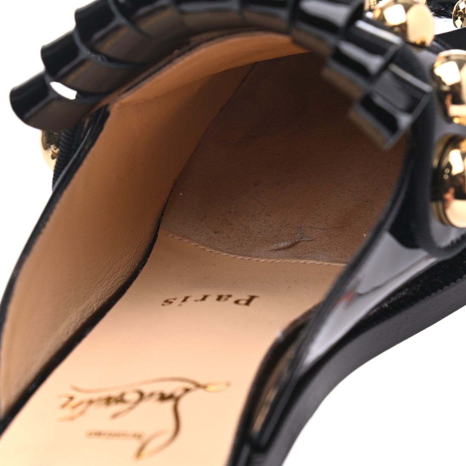 Christian Louboutin Patent Octavian Mula 37.5 Black 9 of 14